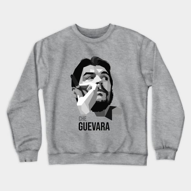 Che Guevara Crewneck Sweatshirt by mursyidinejad